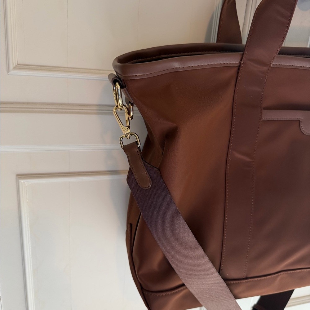 Stoney Clover Lane Espresso Nylon Pocket Convertible Tote - Picture 6 of 15
